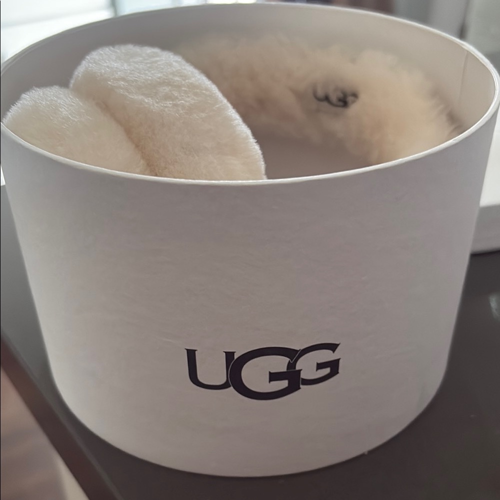UGG Cream Shearling Ear Muffs